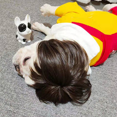 Pet Wigs Cosplay Props Funny Dogs Cats Cross-Dressing Hair Hat Costumes Head Accessories for Halloowen Christmas Supplies