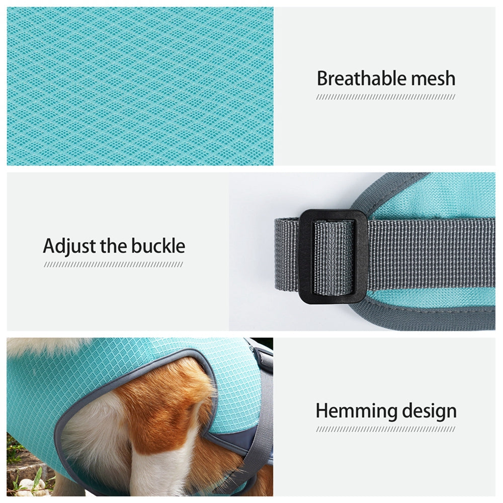 Summer Cooling Dog Vest Breathable Mesh Clothes for Small Large Dogs Outdoor Pet Cool Down Jackets Adjustable Dog Cooler Coat