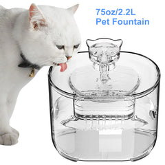 Pet Fountain,74oz/2.2L Automatic Cat Water Fountain Dog Water Dispenser for Cats,Dogs,Multiple Pets