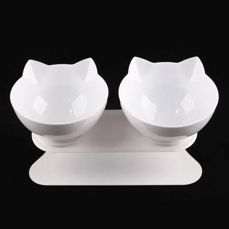 Non-Slip Double Cat Bowl Dog Bowl With Stand Pet Feeding Cat Water Bowl For Cats Food Pet Bowls For Dogs Feeder Product Supplies